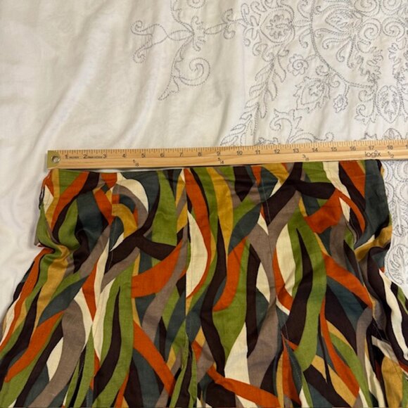 Cato Boho Indian Southwestern Tribal Layered Flare Ruffle Skirt Size 12 - Picture 6 of 9